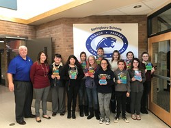 Superintendent Presents SJHS Students with Novels