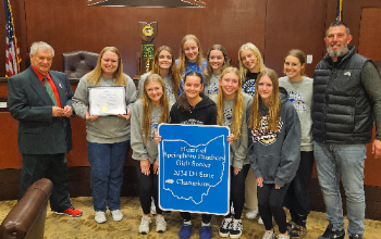 SHS Girls' Soccer & Mayor Agenbroad