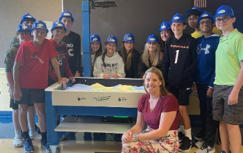 SJHS Students w Mrs. Nothstine