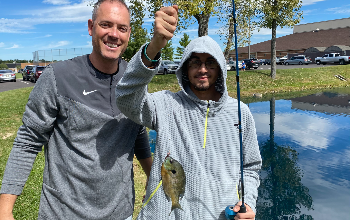 Kyle Martin & SHS Student Fishing