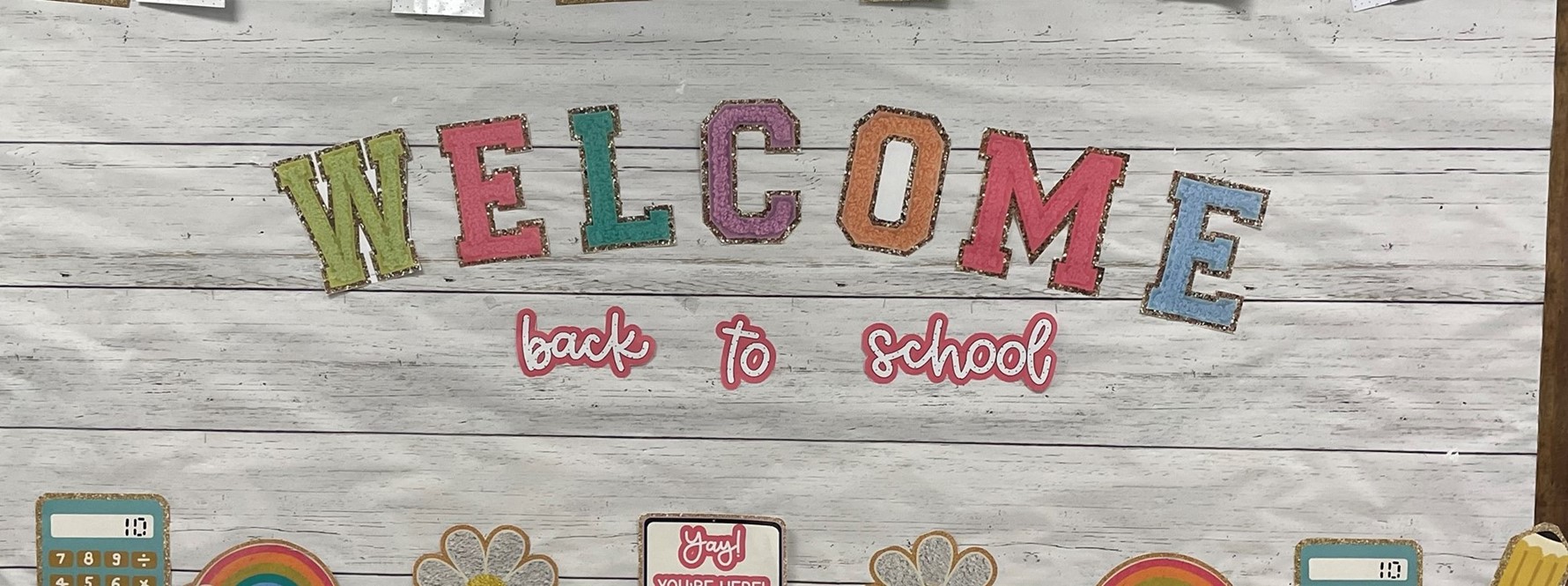 Welcome back Bulletin board 