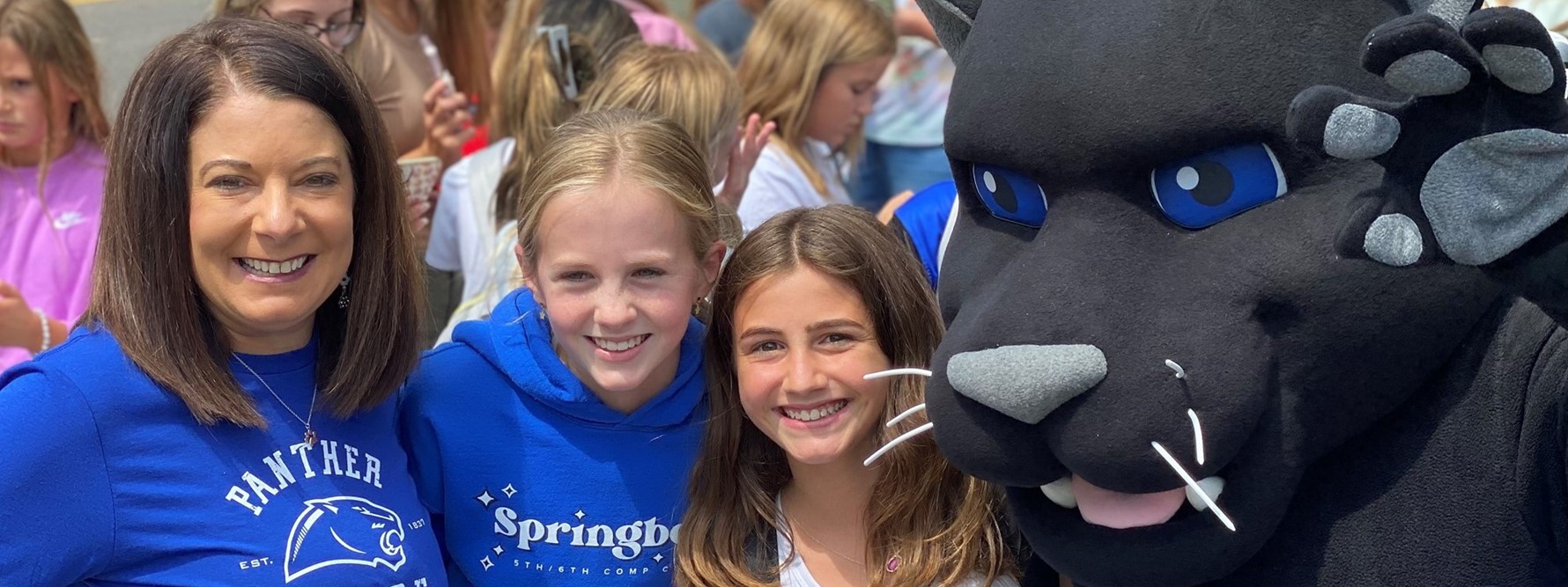 Superintendent, Students, Springboro Panther Mascot