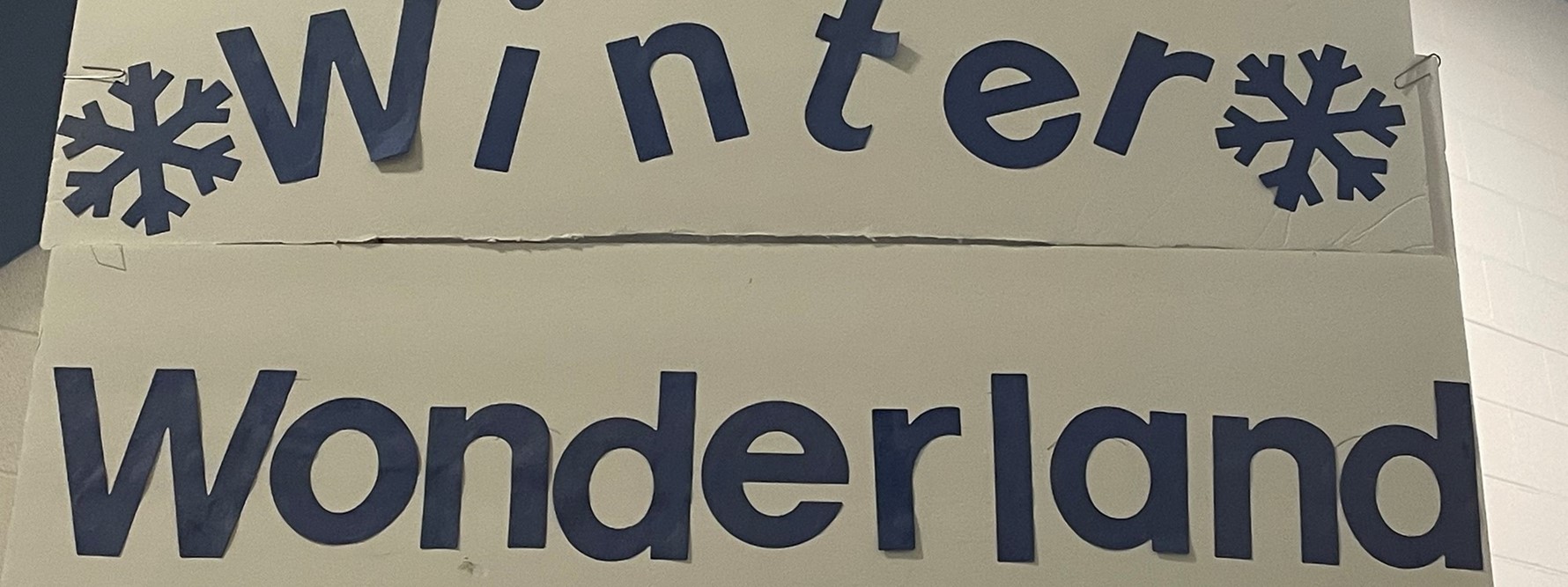 winter wonderland sign